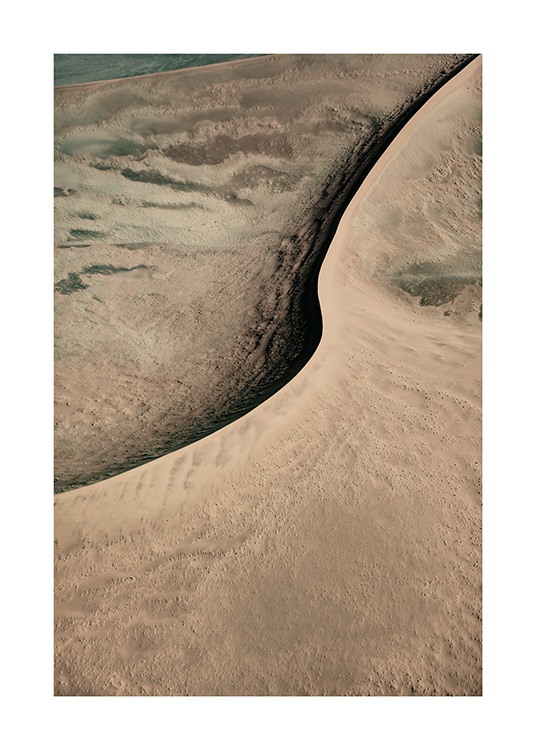 Abstract Sand Dune Affiche