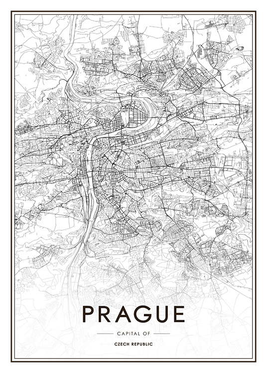 Prague Map Poster