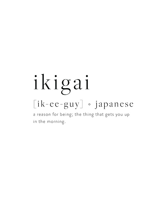 Ikigai Affiche