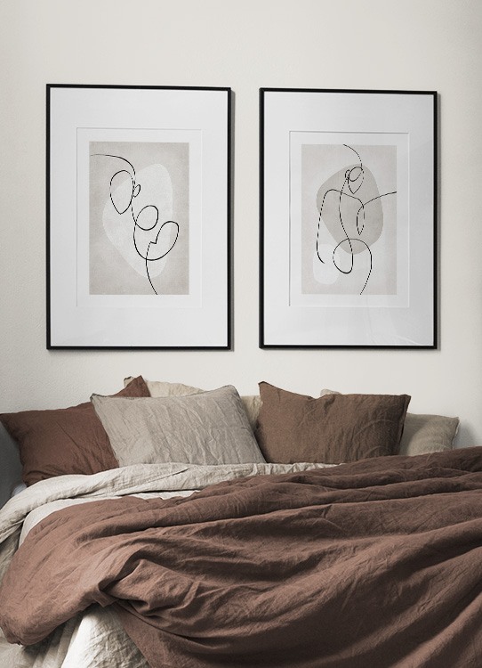 Artful Lines No2 Poster Abstract figuur desenio.be