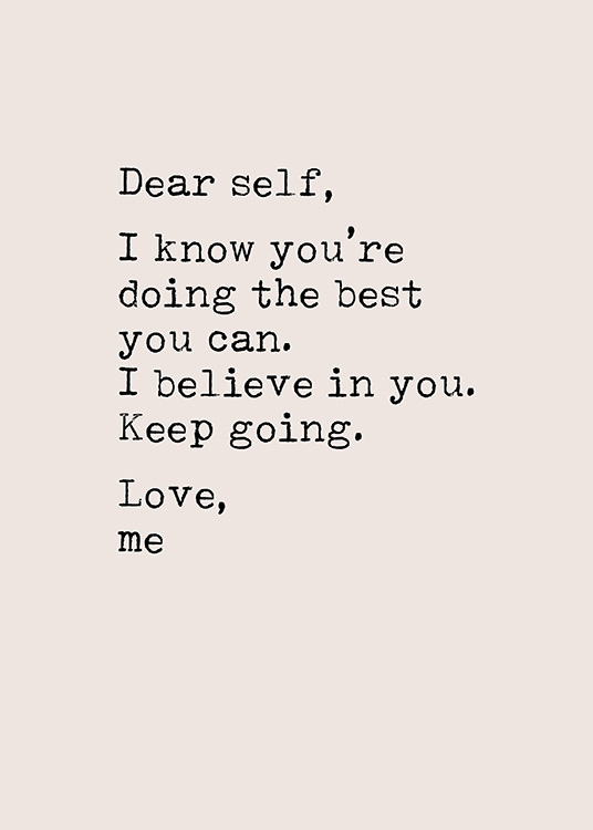 Dear Self Affiche