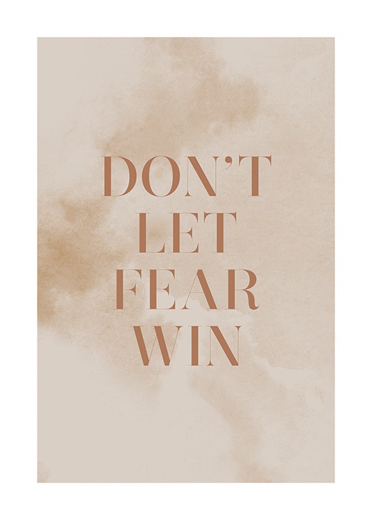 Don't Let Fear Win Affiche