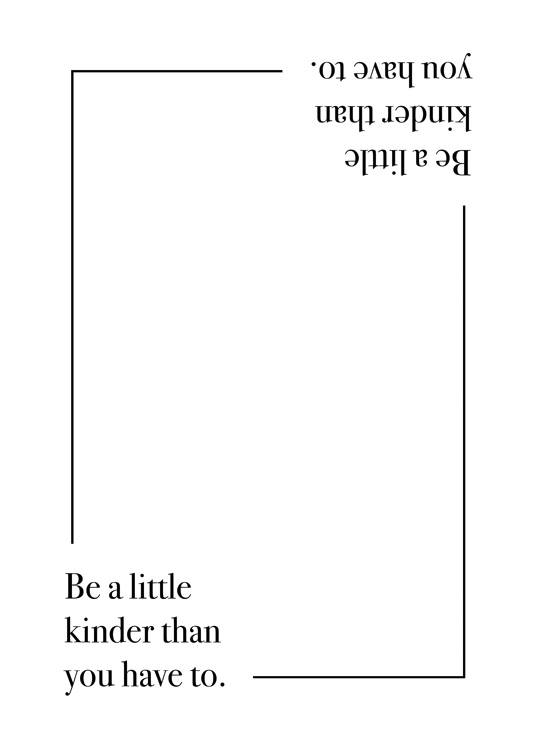 Be A Little Kinder Affiche