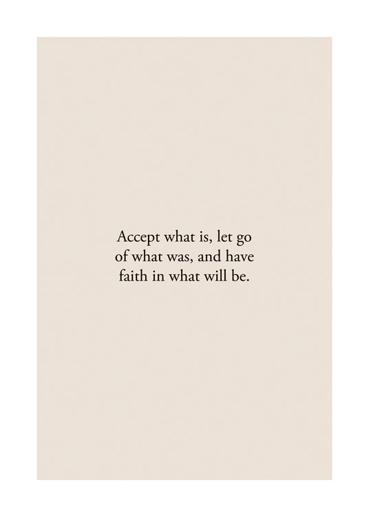 Accept What Is Affiche