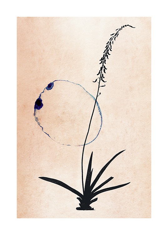 Blossom Outline No2 Poster