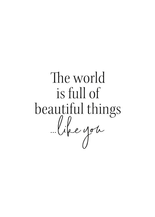 Beautiful Things Like You Affiche