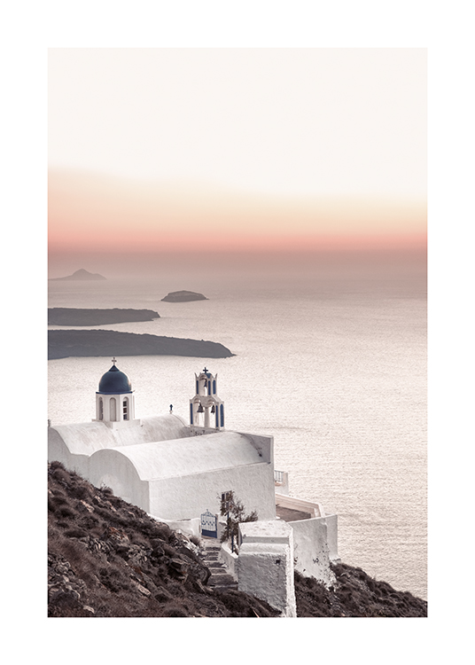 Santorini Sunset Affiche