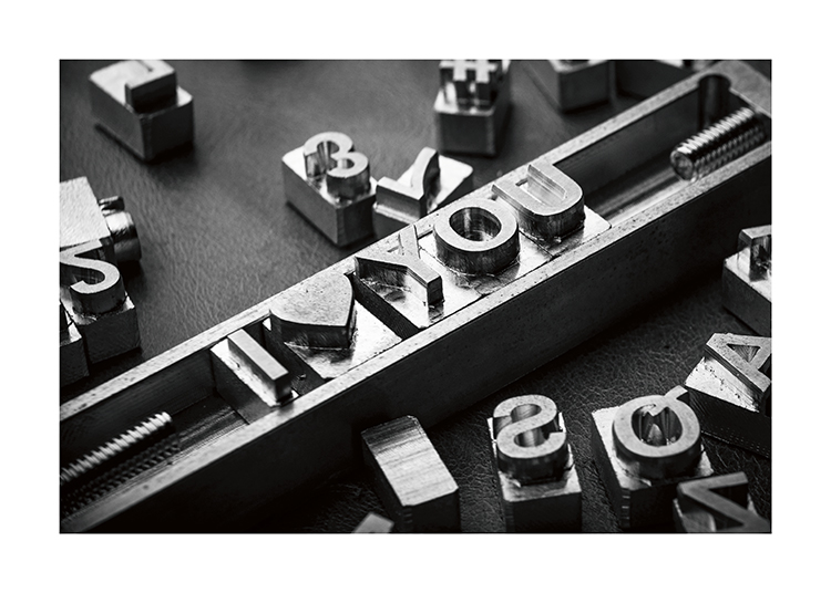 I Love You Letters Affiche