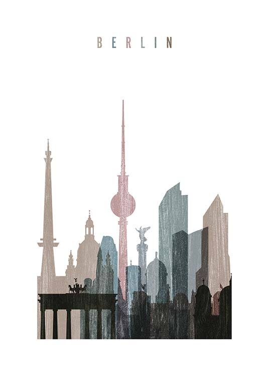 Berlin Skyline Poster