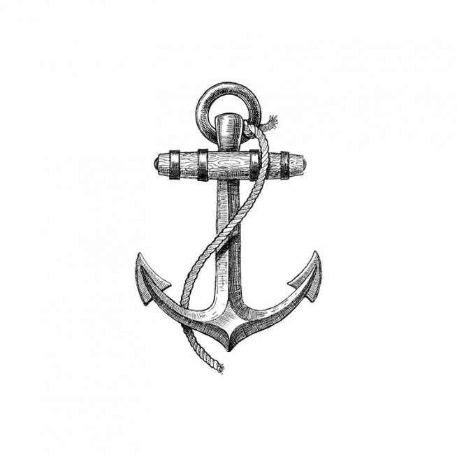 Anchor B&W Poster / Zwart wit bij Desenio AB (2309)