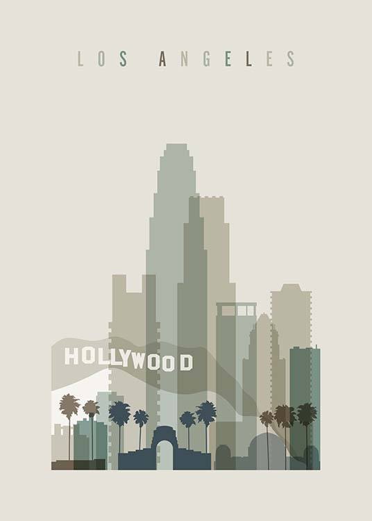 Los Angeles Skyline Affiche