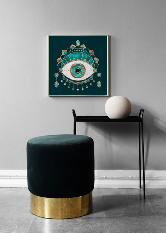 Teal Eye Poster / Kunst bij Desenio AB (2375)