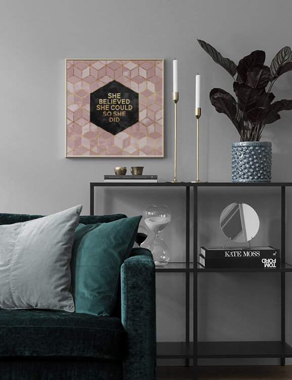 She Believed She Could So She Did Affiche / Graphisme chez Desenio AB (2378)