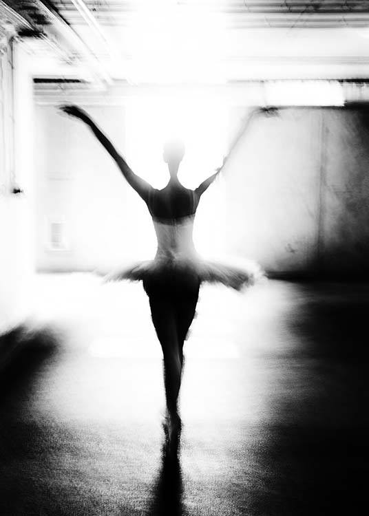Ballet Dancer Affiche / Noir et blanc chez Desenio AB (2414)