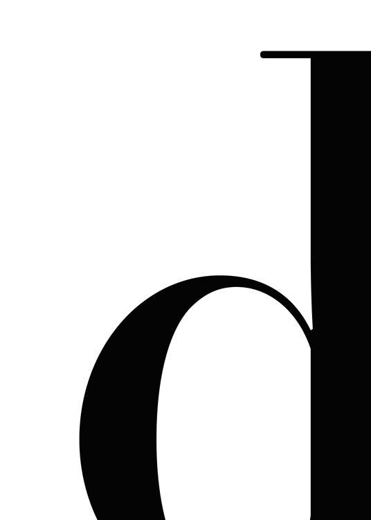 Letter D Poster