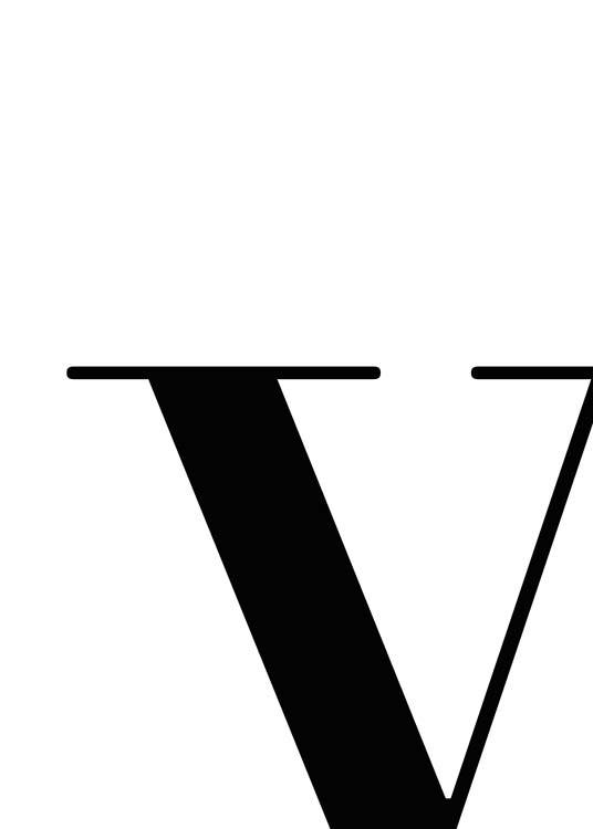 Letter V Poster
