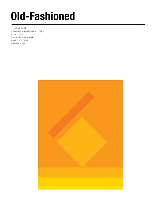 Old Fashioned Recipe Poster