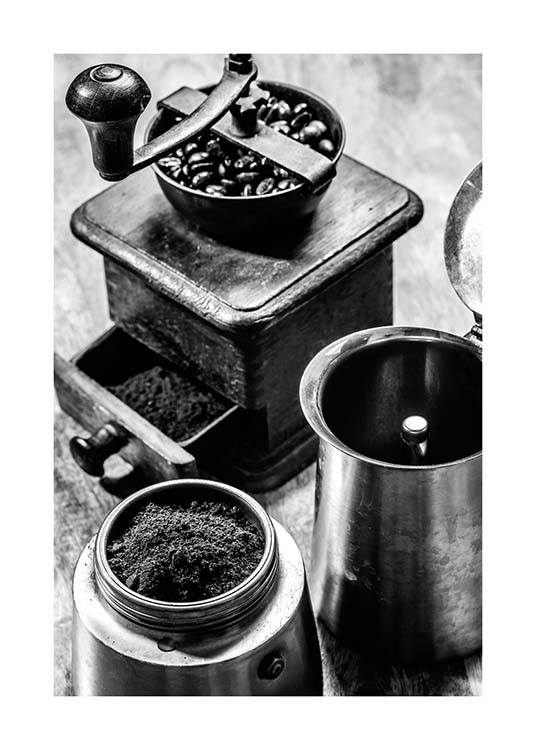 Moka Espresso Affiche / Noir et blanc chez Desenio AB (3331)