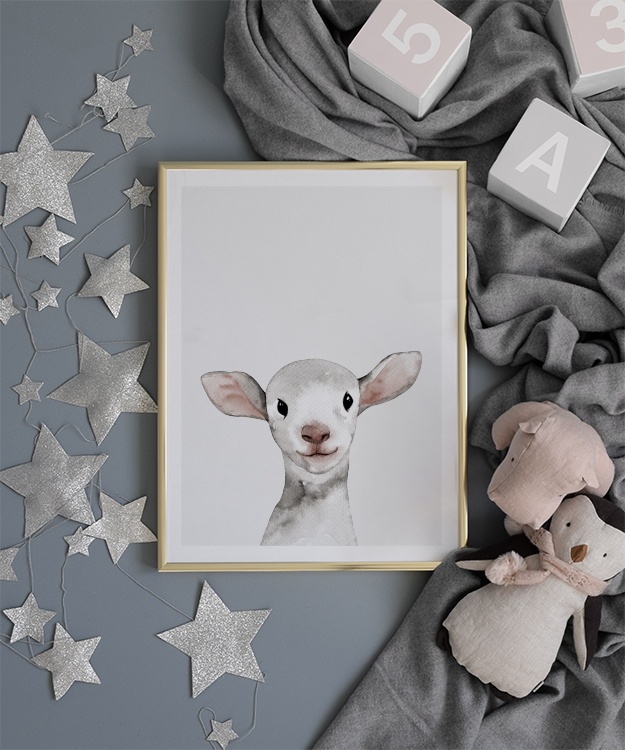 Little Lamb Affiche / Posters pour enfants chez Desenio AB (3365)