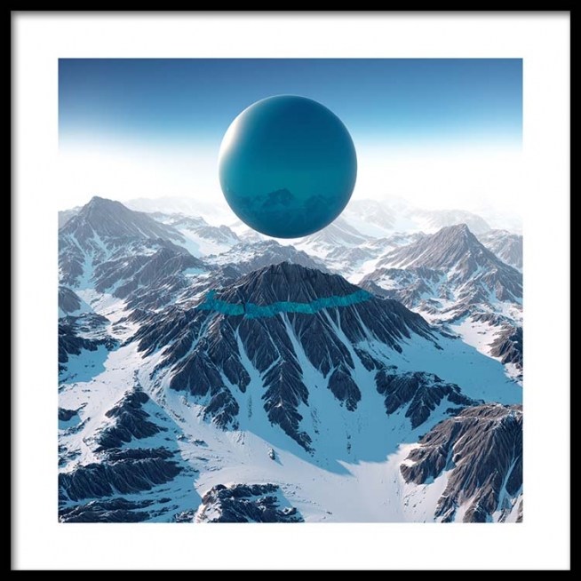 Blue Balloon Cloud Poster / Kunstdrucke bei Desenio AB (3460)