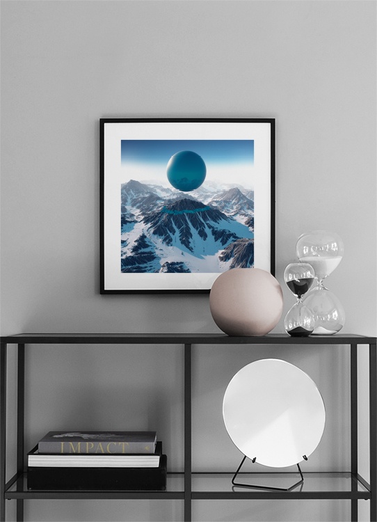 Blue Balloon Cloud Poster / Kunstdrucke bei Desenio AB (3460)