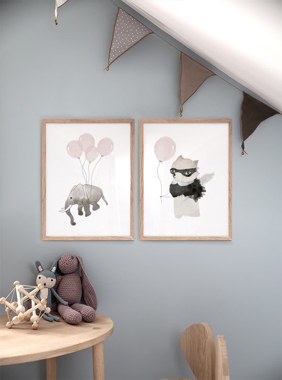 Elephant Pink, Posters / Kinderposters bij Desenio AB (7780)