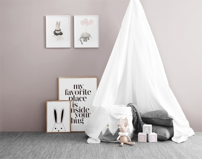 Elephant Pink, Poster / Kinder bei Desenio AB (7780)