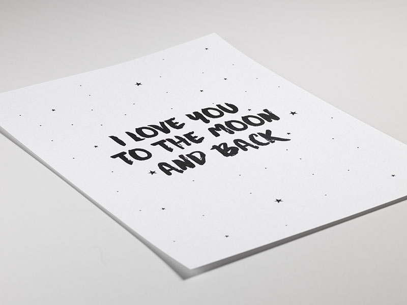 Moon And Back, Prints / Kinderposters bij Desenio AB (7786)