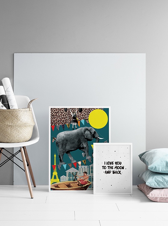 Moon And Back, Prints / Kinderposters bij Desenio AB (7786)
