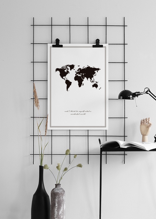 Wonderful World, Affiche / Cartes et villes chez Desenio AB (7981)