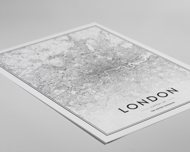 London Poster / Schwarz-Weiß bei Desenio AB (8126)