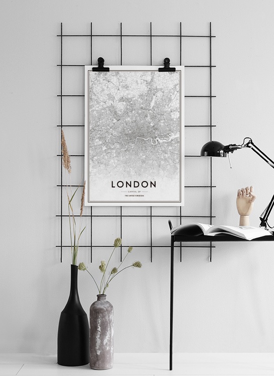 London Poster / Zwart wit bij Desenio AB (8126)