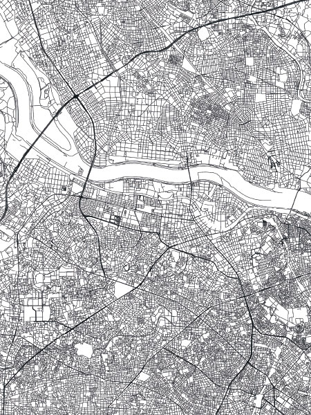 Tokyo, Poster / Schwarz-Weiß bei Desenio AB (8135)