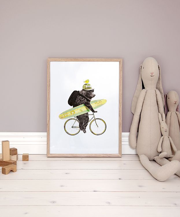 Surfing Bear, Poster / Kinder bei Desenio AB (8183)