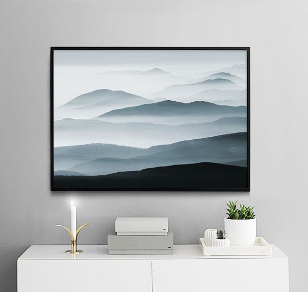 Poster Mit Bergen Und Nebel Schone Naturfotografie Poster Online Desenio Be