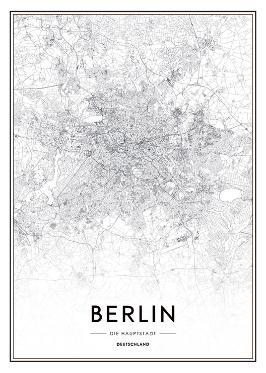 Berlin Map, Affiche