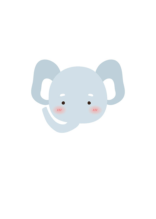 Little Elephant, Posters / Kinderposters bij Desenio AB (8472)