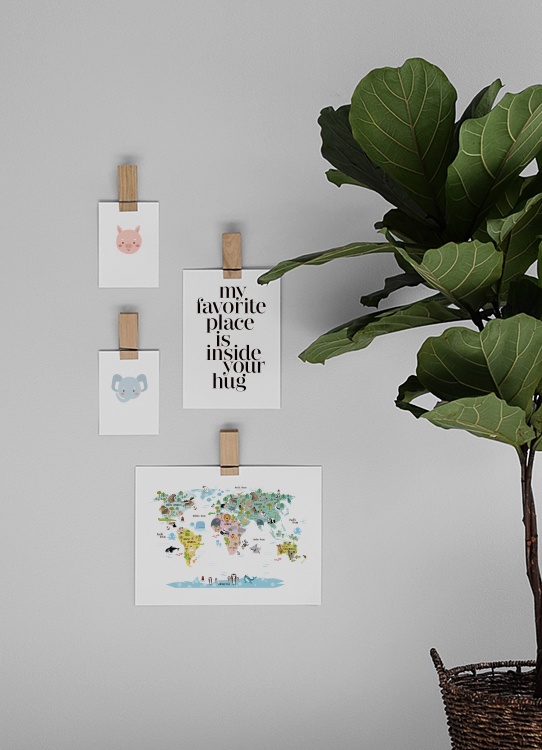 Little Elephant, Posters / Kinderposters bij Desenio AB (8472)