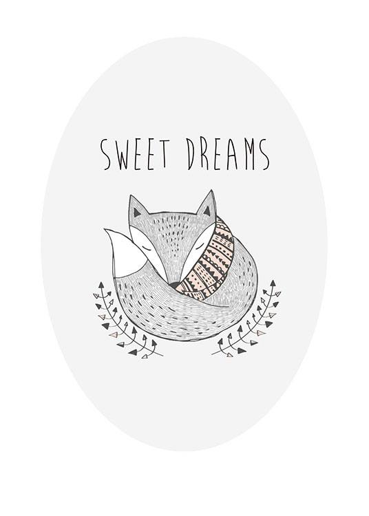 Sweet Dreams, Affiches / Posters pour enfants chez Desenio AB (8554)