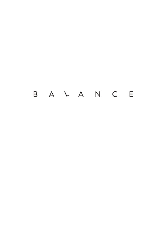 Simple Balance Affiche / Affiche citation chez Desenio AB (8858)