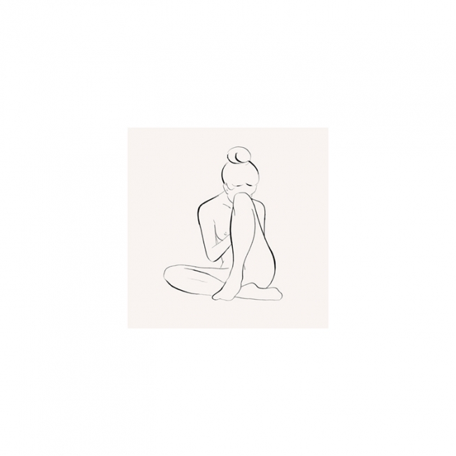 Bare Skin Illustration Poster / Art chez Desenio AB (8914)