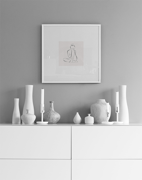 Bare Skin Illustration Poster / Art chez Desenio AB (8914)