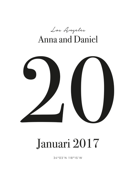 Tear off Calendar Personal Affiche