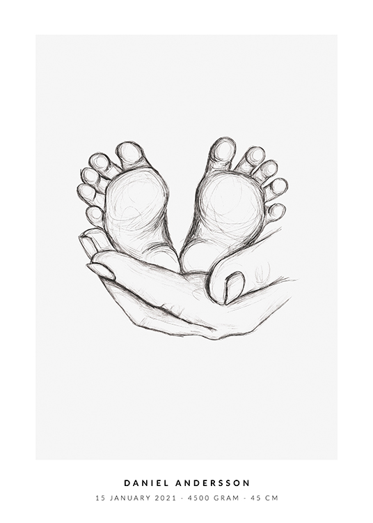 Baby Feet Personal Affiche