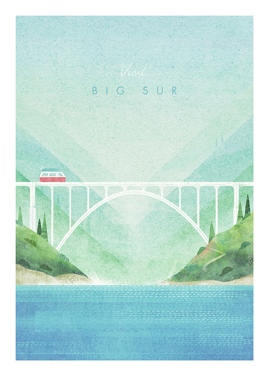 Visit Big Sur Poster