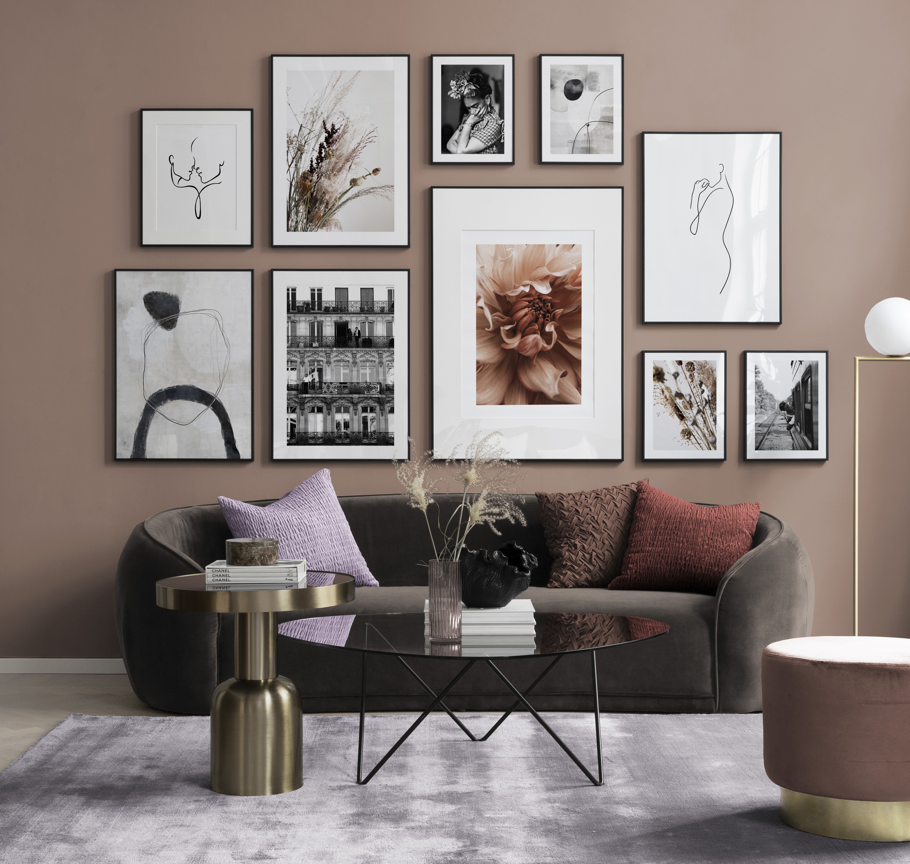 Seite 2 - Inspiration für schöne Wohnzimmer Bilderwand mit Postern